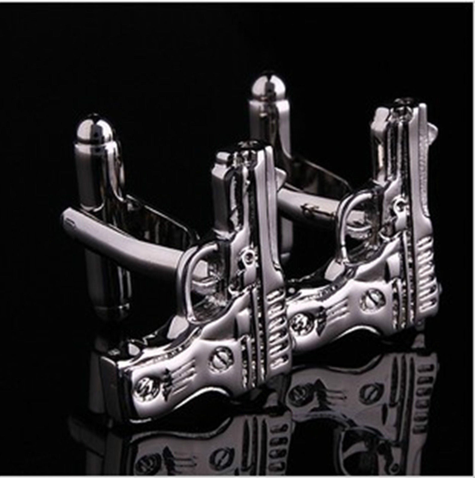 CECU006 Mens Stainless Steel Football Cufflinks for Shirt with Box - Hand Crafted Perfect Gift - Image 1