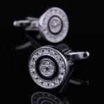 Mens Stainless Steel Football Cufflinks for Shirt with Box - Hand Crafted Perfect Gift