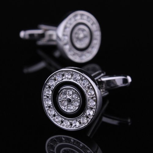 CECU019 Mens Stainless Steel Football Cufflinks for Shirt with Box - Hand Crafted Perfect Gift - Image 1