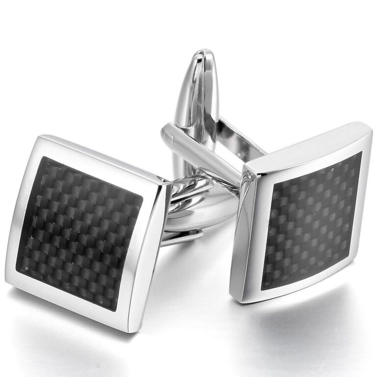 Mens Stainless Steel Football Cufflinks for Shirt with Box - Hand Crafted Perfect Gift - Celino Corp.