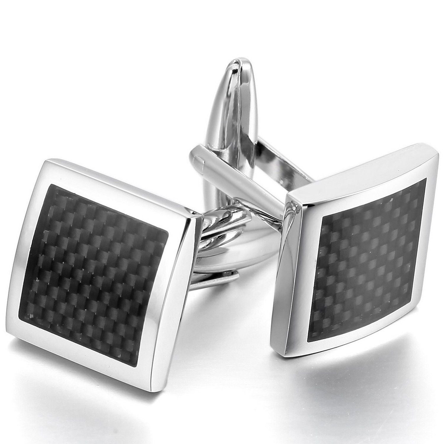 CECU024 Mens Stainless Steel Football Cufflinks for Shirt with Box - Hand Crafted Perfect Gift - Celino Corp.