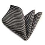 Black Squares Pocket Square for Men - Premium Silk Handkerchiefs for Suits - Celino Corp.
