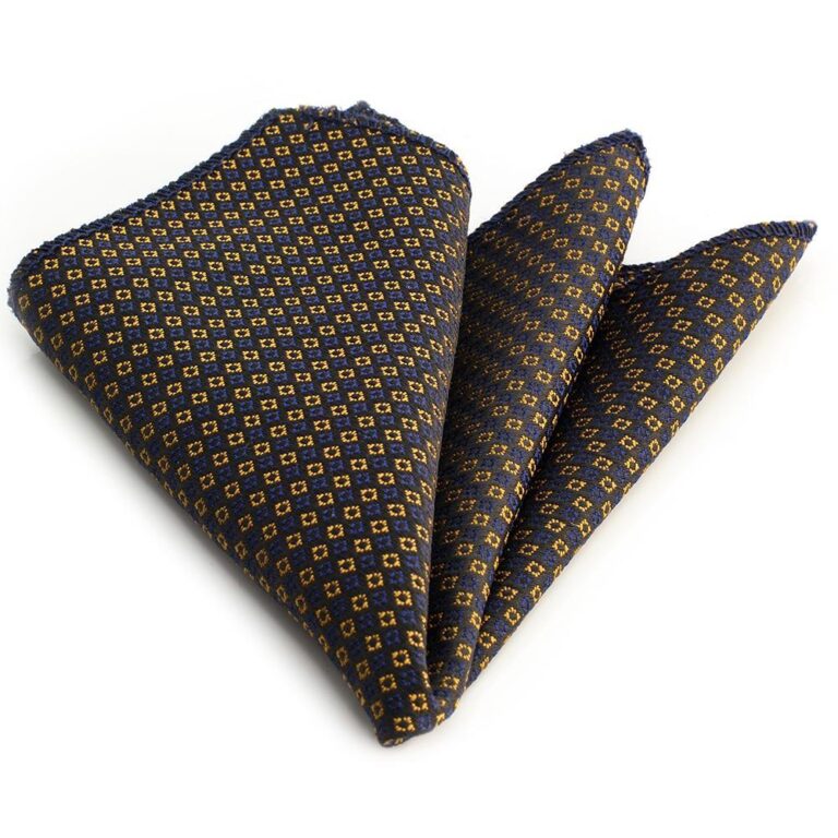 Black Gold Pocket Square for Men - Premium Silk Handkerchiefs for Suits - Celino Corp.