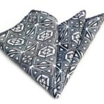 Grey/Black/White Designs Pocket Square for Men - Premium Silk Handkerchiefs for Suits - Celino Corp.