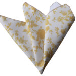 Beige Brown Plaid Pocket Square for Men - Premium Silk Handkerchiefs for Suits