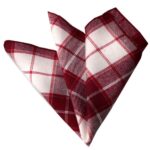Red Multi Color Stripes Pocket Square for Men - Premium Silk Handkerchiefs for Suits - Celino Corp.