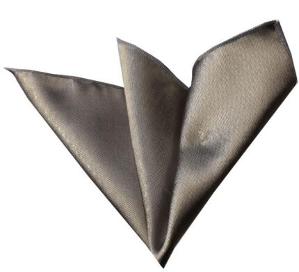 Solid Champaign Pocket Square for Men - Premium Silk Handkerchiefs for Suits