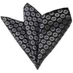 Black Pocket Square for Men - Premium Silk Handkerchiefs for Suits - Celino Corp.