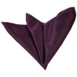 Violet Purple Black Pocket Square for Men - Premium Silk Handkerchiefs for Suits - Celino Corp.