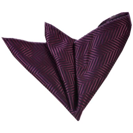 Violet Purple Black Pocket Square for Men - Premium Silk Handkerchiefs for Suits - Celino Corp.