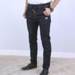 Dark Grey Slim Fit Jogger Jeans For Men - Fashion Skinny Cotton Sweatpants Zipper with Pockets - Celino Corp.