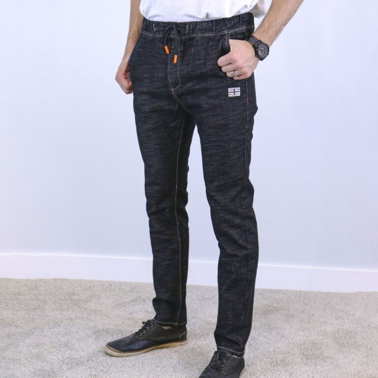 Dark Grey Slim Fit Jogger Jeans For Men - Fashion Skinny Cotton Sweatpants Zipper with Pockets - Celino Corp.