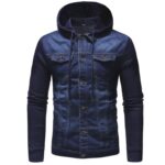 Blue Long Sleeve Winter Denim Jacket for Men - High Quality Detachable Outerwear Coat Jacket - Celino Corp.