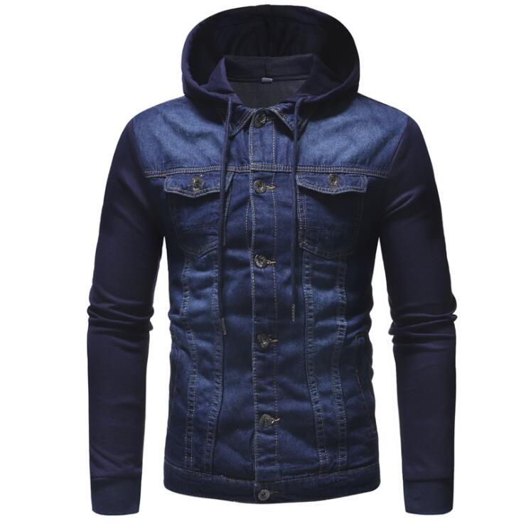 CEJK001 Blue Long Sleeve Winter Denim Jacket for Men - High Quality Detachable Outerwear Coat Jacket - Celino Corp.