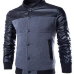 Grey & Black Long Sleeve Winter Cotton Jacket for Men - High Quality Bomber Detachable Outerwear - Celino Corp.