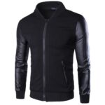 Black Fall Long Sleeve Winter Cotton Jacket for Men - High Quality Bomber Detachable Outerwear - Celino Corp.