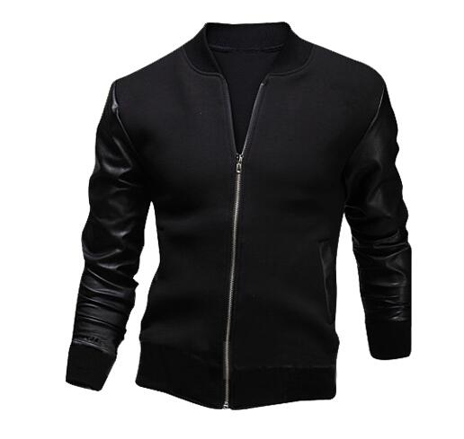 Black Long Sleeve Summer Cotton Jacket for Men - High Quality Bomber Detachable Outerwear Coat - Celino Corp.