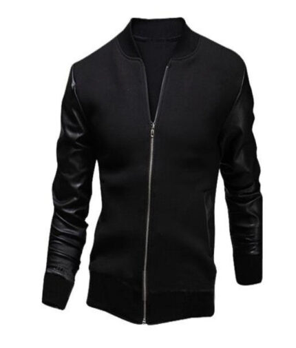 Black Long Sleeve Summer Cotton Jacket for Men - High Quality Bomber Detachable Outerwear Coat - Celino Corp.
