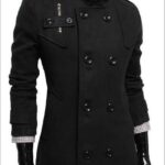 Black Fall Long Sleeve Winter Cotton Jacket for Men - High Quality Trench Detachable Outerwear - Celino Corp.