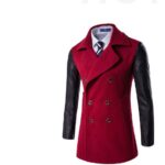 Red Winter Long Sleeve Winter Cotton Jacket for Men - High Quality Trench Detachable Outerwear - Celino Corp.