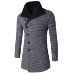 Black Long Sleeve Winter Cotton Jacket for Men - High Quality Trench Detachable Outerwear Coat - Celino Corp.