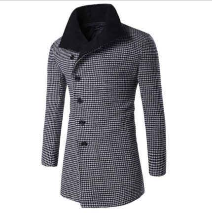 Black Long Sleeve Winter Cotton Jacket for Men - High Quality Trench Detachable Outerwear Coat - Celino Corp.
