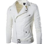 White Long Sleeve Winter Denim Jacket for Men - High Quality Biker Detachable Outerwear Coat Jacket - Celino Corp.