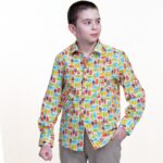 Multicolor Printed Boys Floral Hawaiian Shirts - Tropical Long Sleeve Shirts for Casual Look - Celino Corp.