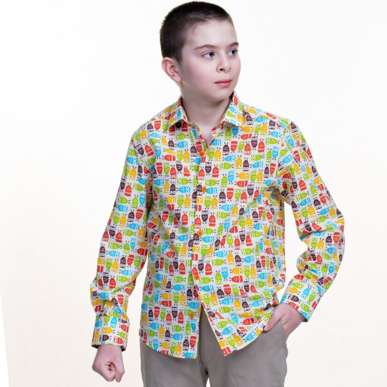 Multicolor Printed Boys Floral Hawaiian Shirts - Tropical Long Sleeve Shirts for Casual Look - Celino Corp.