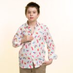 Ranibow & Icecream Boys Floral Hawaiian Shirts - Tropical Long Sleeve Shirts for Casual Look - Celino Corp.