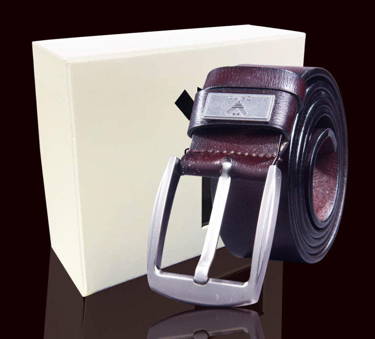 Brown Anti Scratch Mens Stainless Steel Designer Buckle Belt - Perfect Leather Dress Belt - Celino Corp.