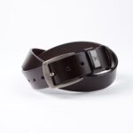 Black Anti Scratch Mens Stainless Steel Designer Buckle Belt - Perfect Leather Dress Belt - Celino Corp.