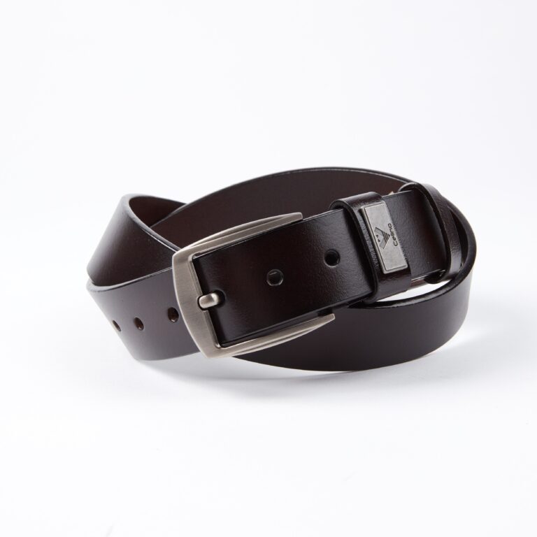 Black Anti Scratch Mens Stainless Steel Designer Buckle Belt - Perfect Leather Dress Belt - Celino Corp.
