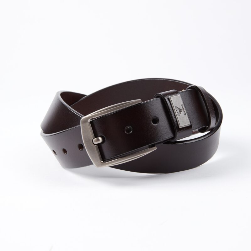 Black Anti Scratch Mens Stainless Steel Designer Buckle Belt - Perfect Leather Dress Belt - Celino Corp.