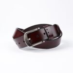 Black Anti Scratch Mens Stainless Steel Designer Buckle Belt - Perfect Leather Dress Belt