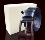 Black Anti Scratch Mens Stainless Steel Designer Buckle Belt - Perfect Leather Dress Belt - Image 2
