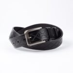 Anti Scratch Mens Stainless Steel Designer Buckle Belt - Perfect Leather Dress Belt