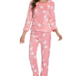 Pink Autumn Long Sleeve Flannel Sleepwear Set - Celino Corp.