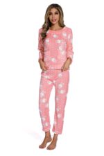 Pink Autumn Long Sleeve Flannel Sleepwear Set - Celino Corp.