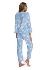 Blue 2 Piece Cartoon Printed Sleepwear set - Celino Corp.