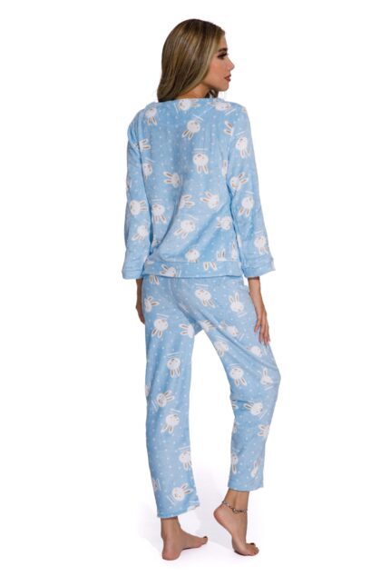 Blue 2 Piece Cartoon Printed Sleepwear set - Celino Corp.