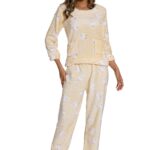 Yellow-Cute Rabbit print Sleepsuit