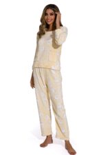 Yellow-Cute Rabbit print Sleepsuit - Image 6