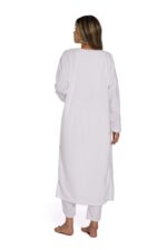 White -3Piece Fashion women Pure Color Sleepsuit - Image 7
