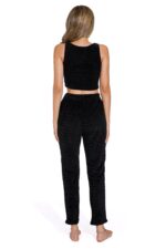 Black-Autumn winter long sleeve women pajamas suit - Image 6