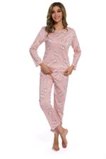 Pink-Cute smiley print pajamas set - Celino Corp.