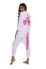 Rose red pink yellow blue-Unicorn Cartoon Pajamas - Image 2