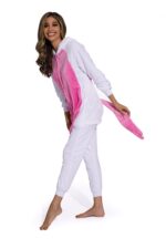 Rose red pink yellow blue-Unicorn Cartoon Pajamas - Image 5