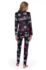 Long Sleeve Smiley Pajamas Jumpsuit - Image 8