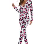 Leopard-Sexy women long sleeve leopard  pajamas suit - Celino Corp.